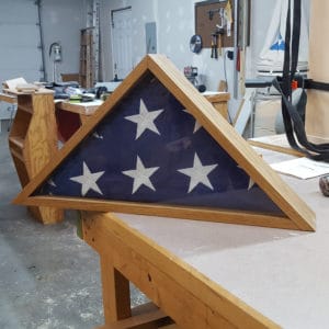 Flag display case.